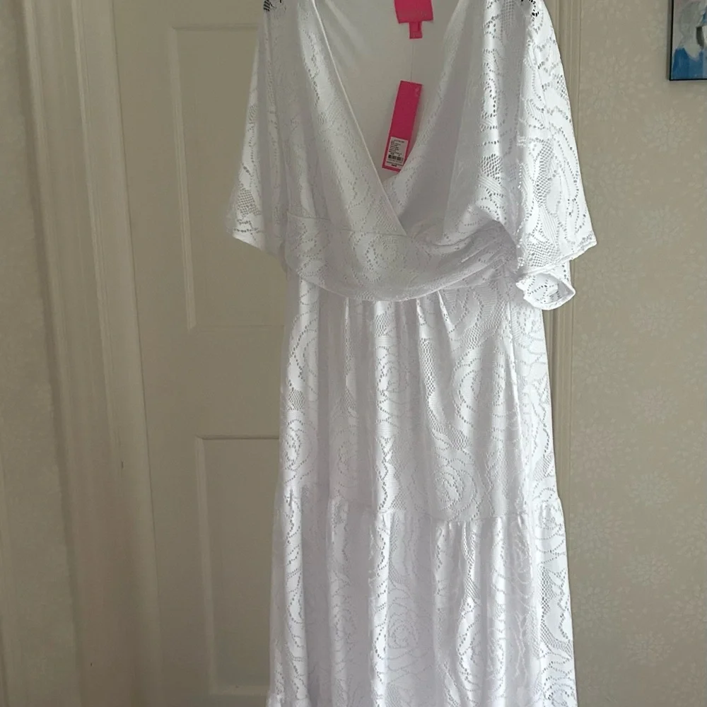 New Lilly Pulitzer Parigi Maxi Dress Resort White xl - Picture 4 of 9